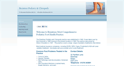 Desktop Screenshot of braintreepodiatry.com